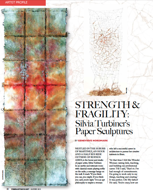 artist profile fiber art now